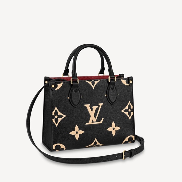 Louis Vuitton ONTHEGO PM in Black/Beige - Picture 1 of 7